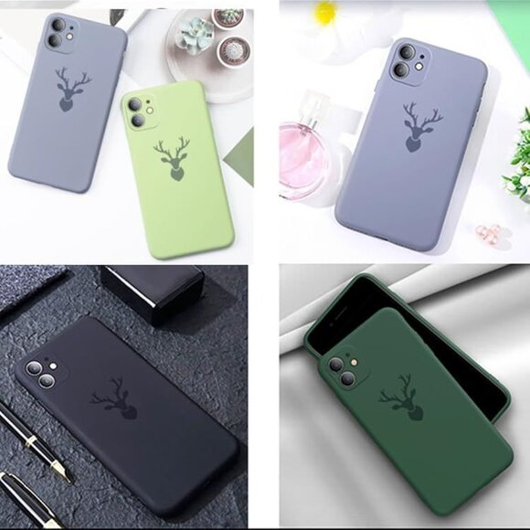 iPhone 11 Case - Lavender Gray Elk Design matte NWB simple - Picture 3 of 3
